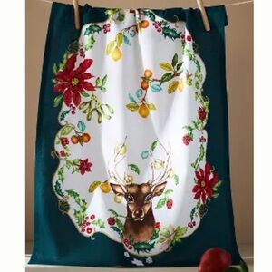 NWT Lou Rota for Anthropologie Twelve Days of Christmas Tea Towel